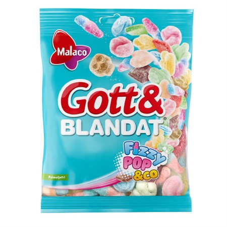 Malaco Gott & Blandat Fizzy Pop & Co 130g