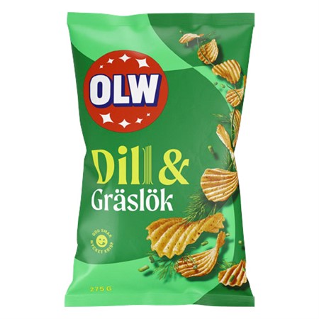 OLW Dill & Gräslök Chips 175g