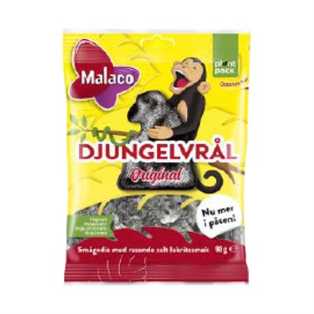 Malaco Salmiaktiere - Djungelvrål, 90g